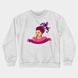 Smile, pretty girl! Crewneck Sweatshirt